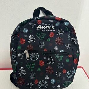 AVATAR The Last Airbender Small Black Backpack / Bag w/Colorful 
Designs 10x8x4